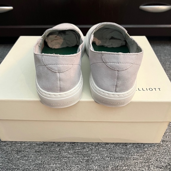 JOHN ELLIOTT Moon Grey Haze Low-Top Seude Slip-On Sneakers 41 NIB 9.5 10 - Picture 4 of 13